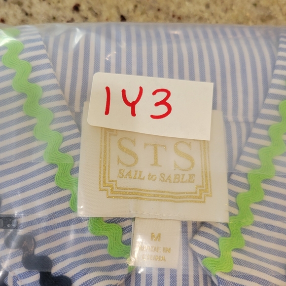 Sail to Sable Seersucker Tunic Top, M - Picture 12 of 12